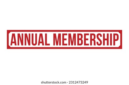 Annual Membership stamp red rubber stamp on white background. Annual Membership stamp sign. Annual Membership stamp.