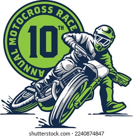 Annual Motor Cross Race Badge