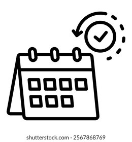 Annual Planner Icon Element For Design