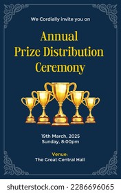 Annual Prize Distribution Cermony invitation card design