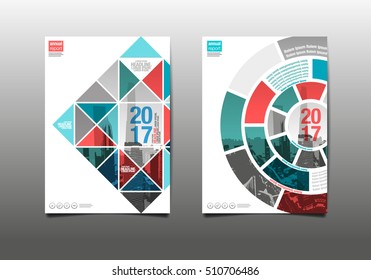 annual report 2017, template layout design,  cover book. vector illustration,presentation abstract flat background.