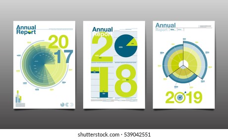 annual report 2017,2018,2019,future, template layout design, vector illustration.