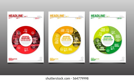 annual report 2017,2018,future, business, template layout design, cover book, poster, colorful, vector illustration.