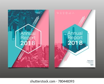 annual report 2018 ,future, business, template layout design, cover book. vector illustration,presentation abstract flat background.