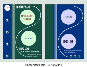 Annual report 2019 future , template layout design, cover book. ,presentation abstract flat white background.Illustration vector .