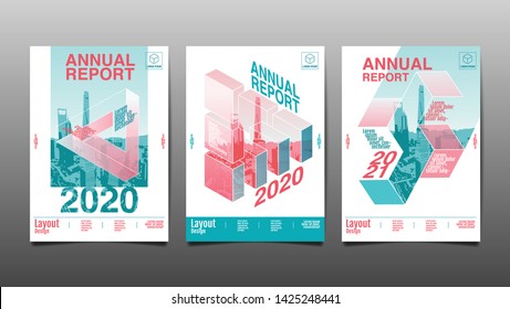 annual report 2020, 2021,2022, polygon geometric template layout design. cover book. vector illustration,presentation abstract flat background.