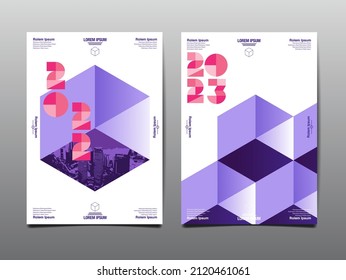 informe anual 2022,2023 , diseño de plantillas, diseño planetario geométrico