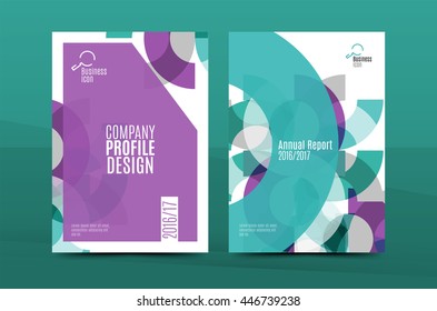 Annual Report A4 Page Cover, Leaflet Brochure Flyer Template Or Book And Magazine Layout Design, Abstract Background Presentation Template