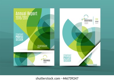 Annual Report A4 page cover, leaflet brochure flyer template or book and magazine layout design, abstract background presentation template
