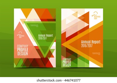 Annual Report A4 page cover, leaflet brochure flyer template or book and magazine layout design, abstract background presentation template