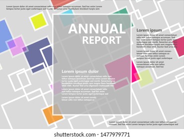 Annual Report Abstract Vector Background