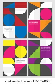 annual report background collection with vintage model vector eps 10
