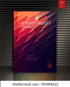 Annual report  background. Cover design. 