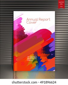 Annual report  background. Cover design. 