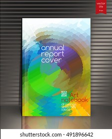 Annual report  background. Cover design. 