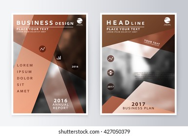 annual report brochure business plan flyer stock vector royalty
