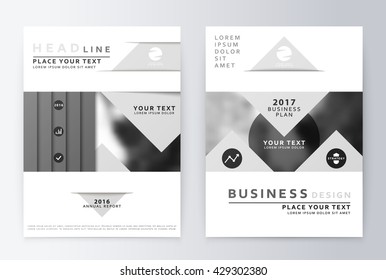 Annual report brochure. Business plan flyer design template. Business paper. Modern business template report. Presentation mock up annual report, business plan. Leaflet cover presentation layout in A4