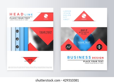 Annual report brochure. Business plan flyer design template. Business paper. Modern business template report. Presentation mock up annual report, business plan. Leaflet cover presentation layout in A4
