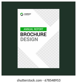 Annual Report Brochure Cover on Green background