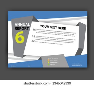 Annual report Brochure design template vector. Business Flyers infographic magazine poster. Abstract layout template ,Book Cover presentation portfolio