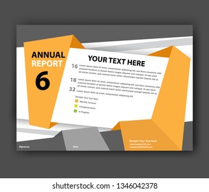 Annual report Brochure design template vector. Business Flyers infographic magazine poster. Abstract layout template ,Book Cover presentation portfolio