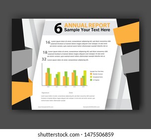 Annual report Brochure design template vector. Business Flyers infographic magazine poster. Abstract layout template ,Book Cover presentation portfolio