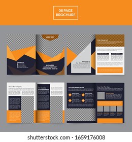 Annual report brochure design template, Vertical a4 format.