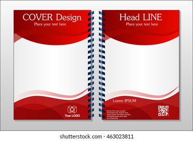 Annual report brochure design template vector, Leaflet cover presentation abstract flat background