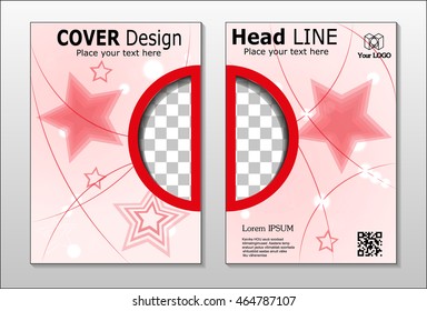 Annual report brochure design template vector, Leaflet cover presentation abstract background