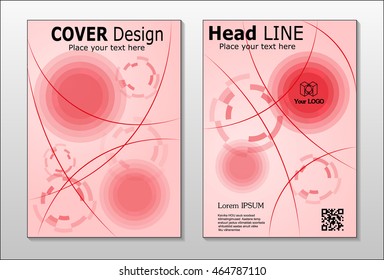 Annual report brochure design template vector, Leaflet cover presentation abstract background