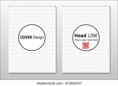 Annual report brochure design template vector, Leaflet cover presentation abstract background
