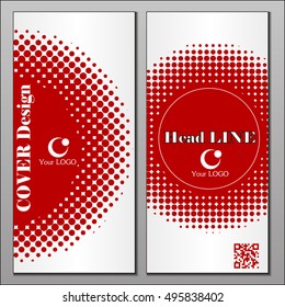 Annual report brochure design template vector, Leaflet cover presentation abstract flat background