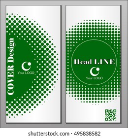 Annual report brochure design template vector, Leaflet cover presentation abstract flat background