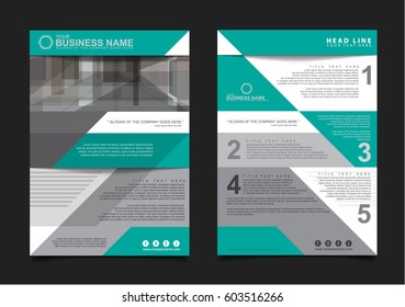 Annual report Brochure design template vector. Business Flyers infographic magazine poster. Abstract layout template ,Book Cover presentation portfolio.