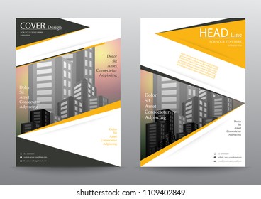 Annual report brochure Flyer design Layout template, size A4, Leaflet cover presentation
