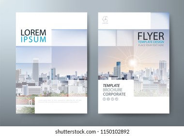 Annual report brochure flyer design template vector, Leaflet presentation abstract flat background, book cover templates, layout in A4 size.