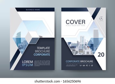 Annual report brochure flyer design, Leaflet presentation, book cover templates. vector.	
