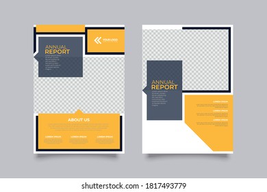 Annual report brochure flyer design template vector, Leaflet, presentation book cover templates, layout in A4 size