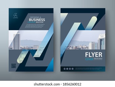 Annual report brochure flyer design template vector, Leaflet, presentation book cover templates.