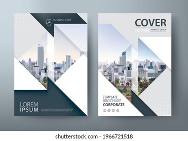 Annual report brochure flyer design template vector, Leaflet presentation, book cover.