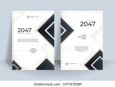 Annual report brochure flyer design template vector, Leaflet, presentation book cover templates, layout in A4 size with red and black minimal color