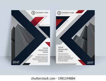 Annual report brochure flyer design template vector, Leaflet cover presentation, book cover templates. Background Business Book Cover Design Template