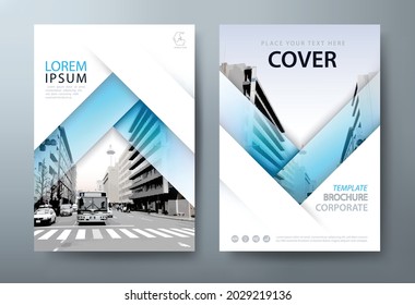 Annual report brochure flyer design template vector, Leaflet, presentation book cover templates. - Shutterstock ID 2029219136