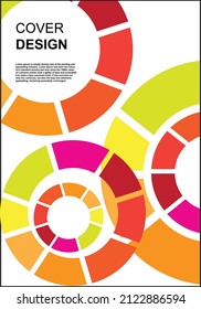 Annual report brochure flyer design template vector, Leaflet, presentation book cover templates.geometry artistic
