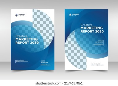 Annual report brochure flyer design vector Leaflet presentation cover business magazine templates