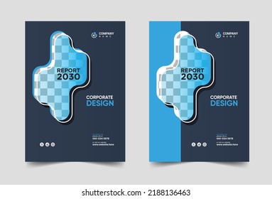 Informe anual folleto diseño de volante vector Prospecto presentación de folletos modelos de revistas empresariales