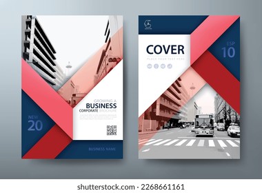 Annual report brochure flyer design template vector, Leaflet, presentation book cover templates, layout in A4 size