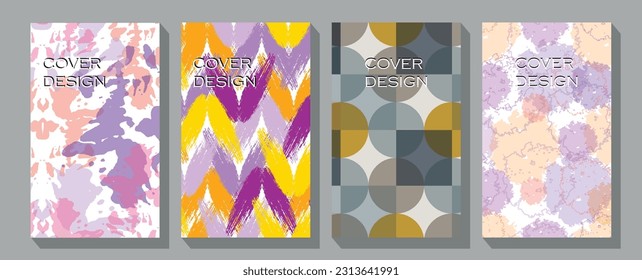 Annual report brochure flyer design, Leaflet presentation, book cover templates. vector. Abstract vector template in hi-tech style.