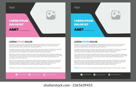 Annual report brochure flyer design template vector, Leaflet, presentation book cover templates, layout in A4 size