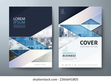 Annual report brochure flyer design template vector, Leaflet presentation, book cover, layout in A4 size